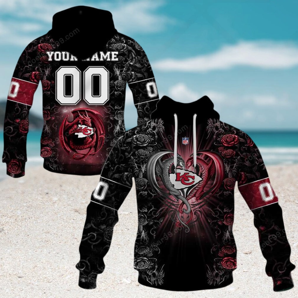 NFL Kansas City Chiefs Gameday Dragon Rose Apparel Hoodie NFL Kansas City Chiefs Gameday Dragon Rose Apparel Hoodie