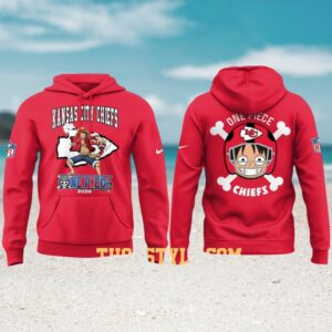 NFL Kansas City Chiefs & One Piece Anime Fan Hoodie NFL Kansas City Chiefs & One Piece Anime Fan Hoodie