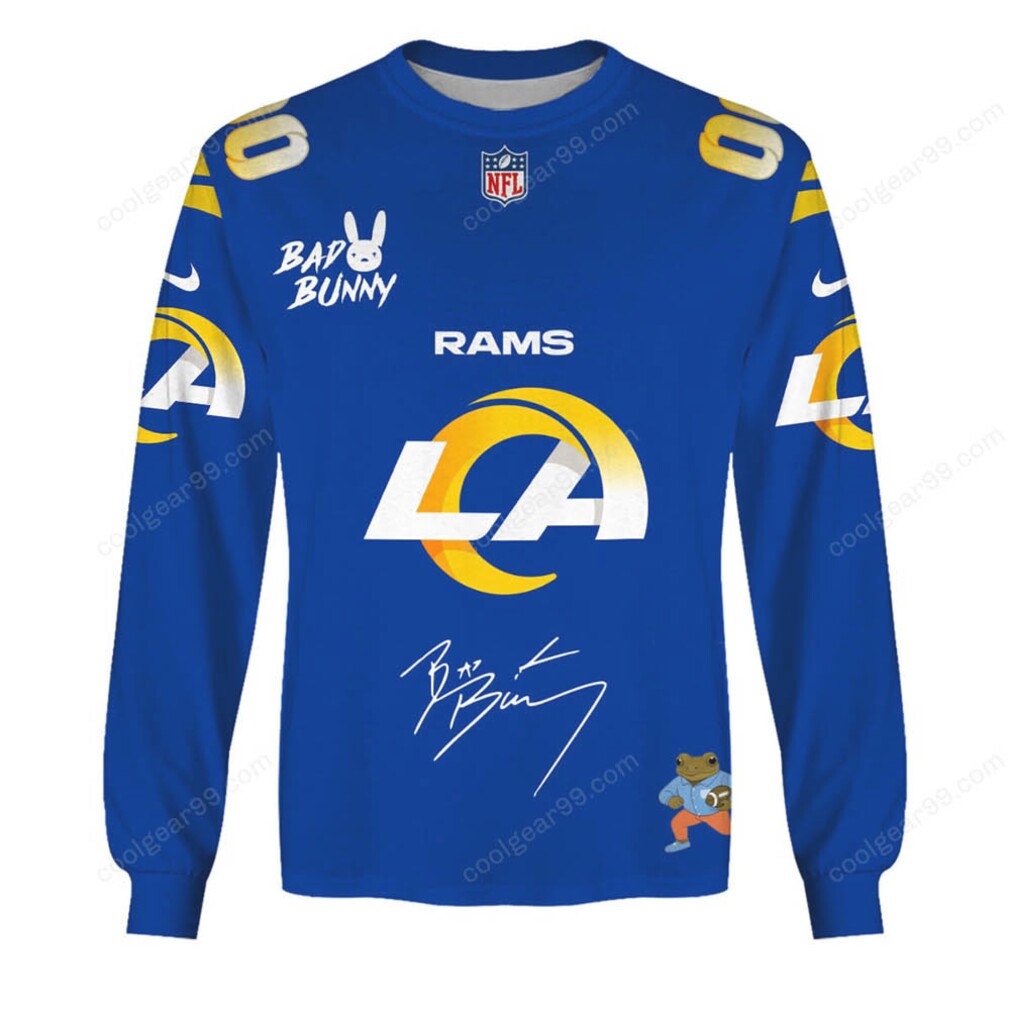 NFL LA Rams x Bad Bunny Collaboration Fan Apparel NFL LA Rams x Bad Bunny Collaboration Fan Apparel