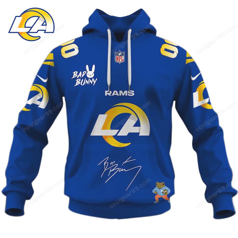 NFL LA Rams x Bad Bunny Collaboration Fan Apparel NFL LA Rams x Bad Bunny Collaboration Fan Apparel