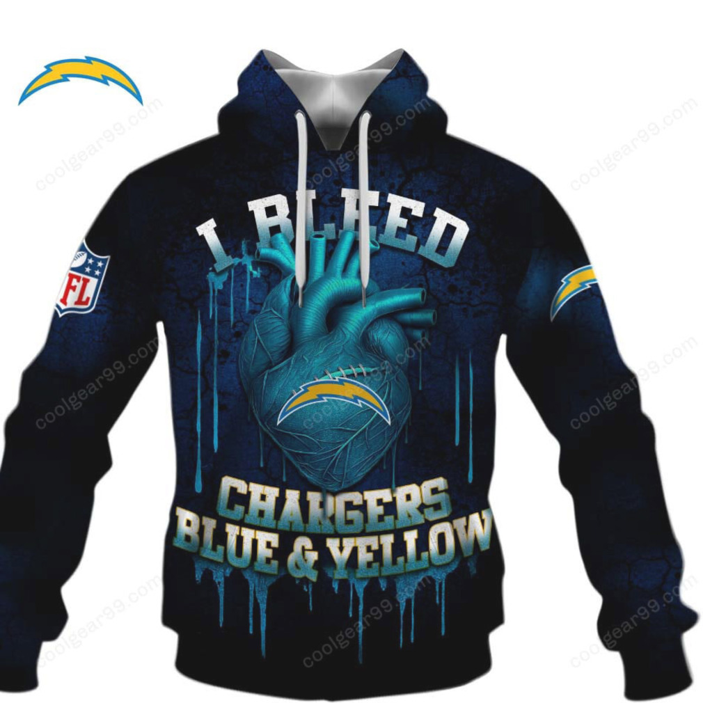 NFL Los Angeles Chargers Graphic Apparel Hoodie NFL Los Angeles Chargers Graphic Apparel Hoodie