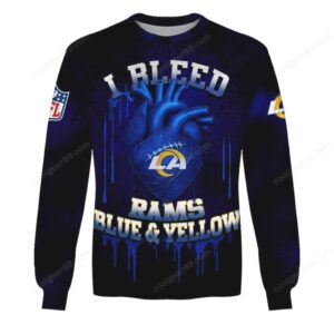 NFL Los Angeles Rams Blue & Yellow I Bleed Apparel