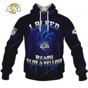 NFL Los Angeles Rams Blue & Yellow I Bleed Apparel