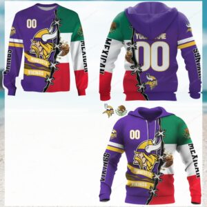 NFL Minnesota Vikings Mexican Heritage Fan Hoodie NFL Minnesota Vikings Mexican Heritage Fan Hoodie