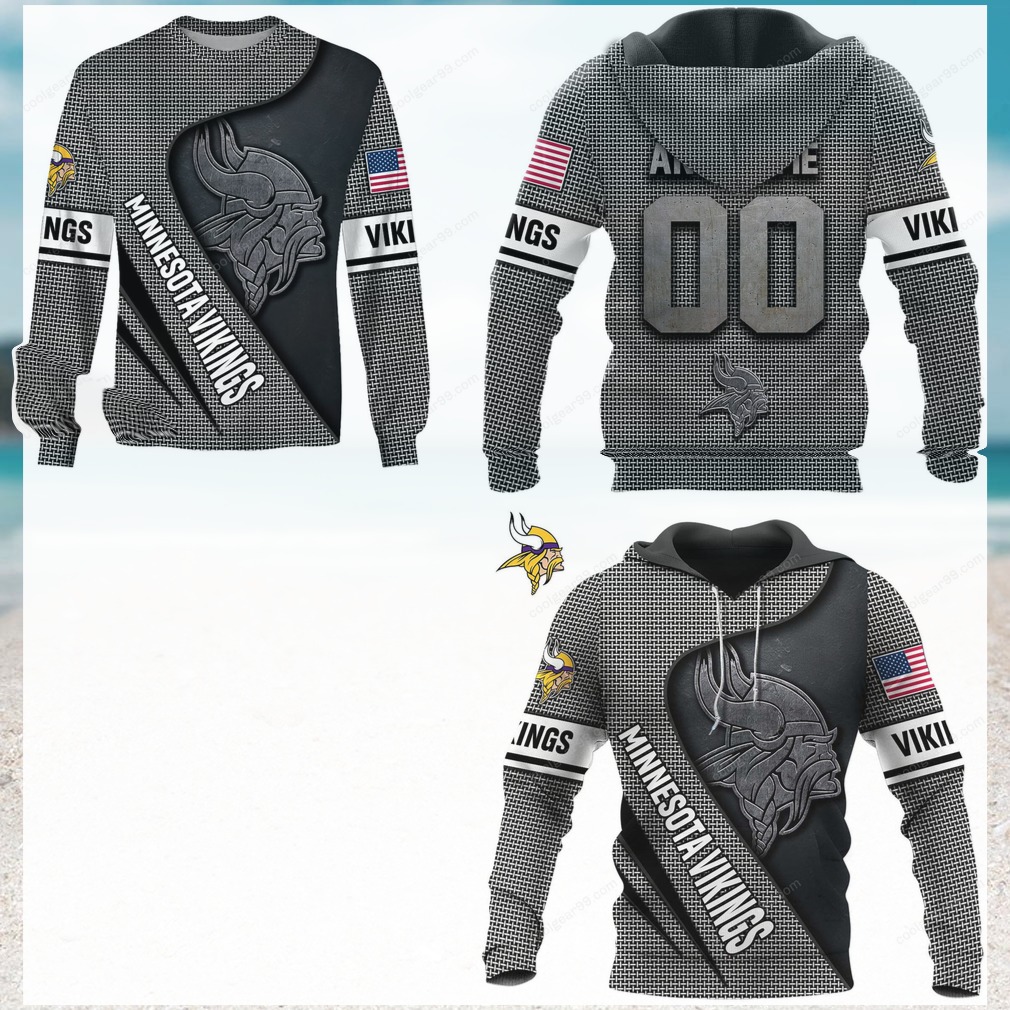 NFL Minnesota Vikings Sublimated Fanwear Hoodie NFL Minnesota Vikings Sublimated Fanwear Hoodie