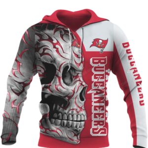 NFL Tampa Bay Buccaneers Fan Skull Hoodie