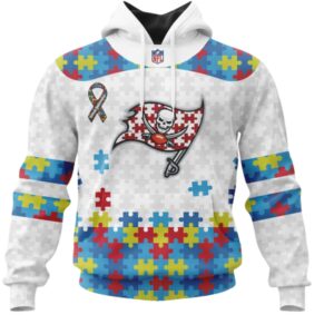 NFL Tampa Bay Buccaneers Personalized Puzzle Piece Hoodie