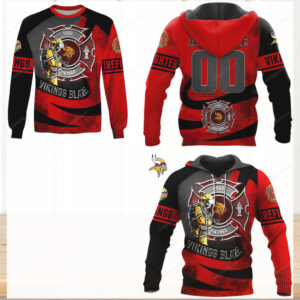 NFL Vikings In the Line of Duty Fan Hoodie