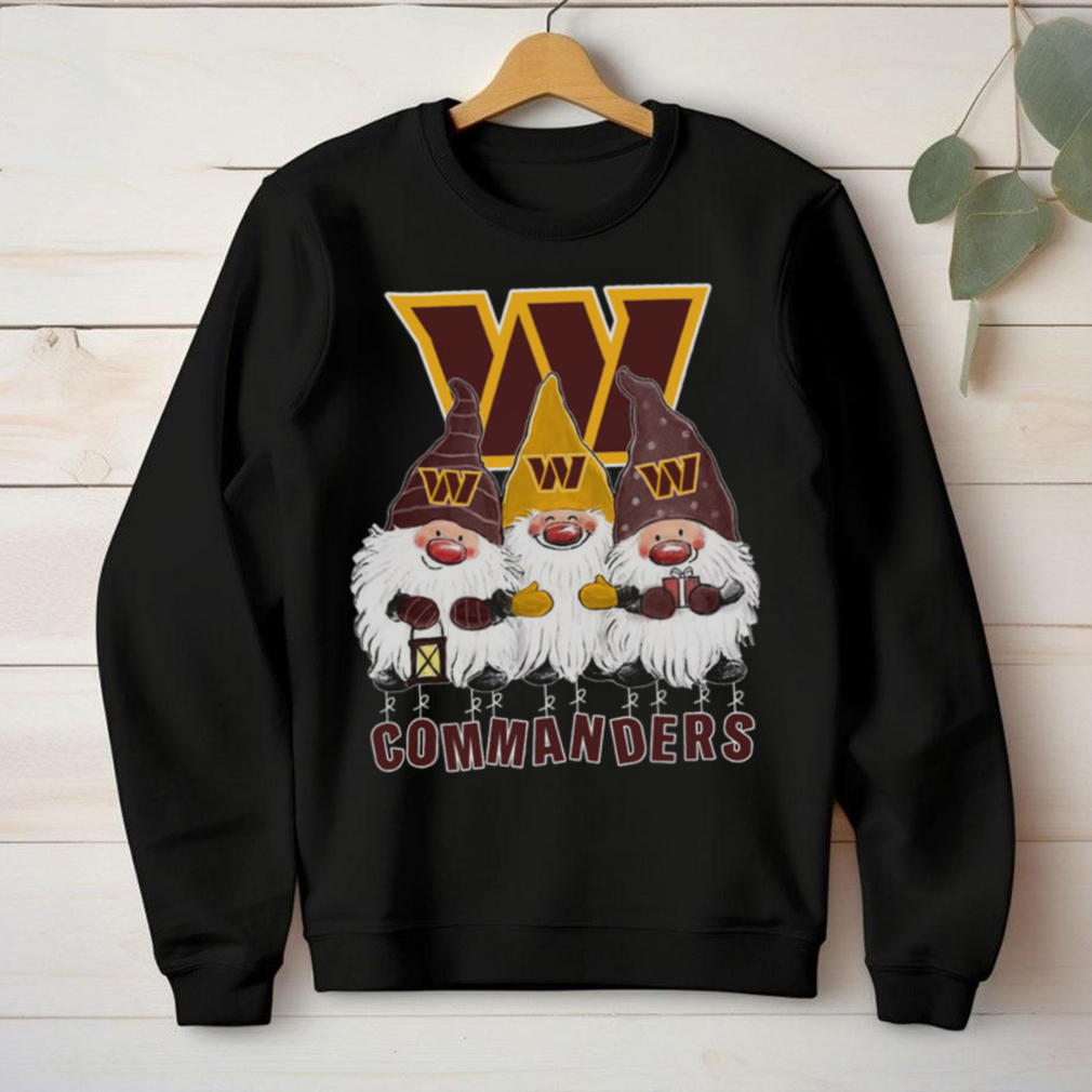 NFL Washington Commanders Three Gnomes Graphic T Shirt NFL Washington Commanders Three Gnomes Graphic T Shirt