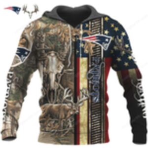 New England Patriots Camo Deer Hunting Hoddie New England Patriots Camo Deer Hunting Hoddie