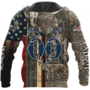 New England Patriots Camo Deer Hunting Hoddie