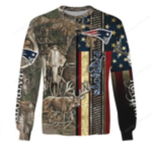 New England Patriots Camo Deer Hunting Hoddie