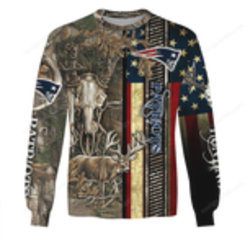 New England Patriots Camo Deer Hunting Hoddie New England Patriots Camo Deer Hunting Hoddie