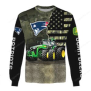 New England Patriots John Deere Camouflage Hoddie