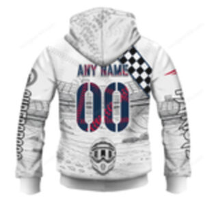 New England Patriots Motocross Long Sleeve T Shirt Custom Name & Number Hoddie