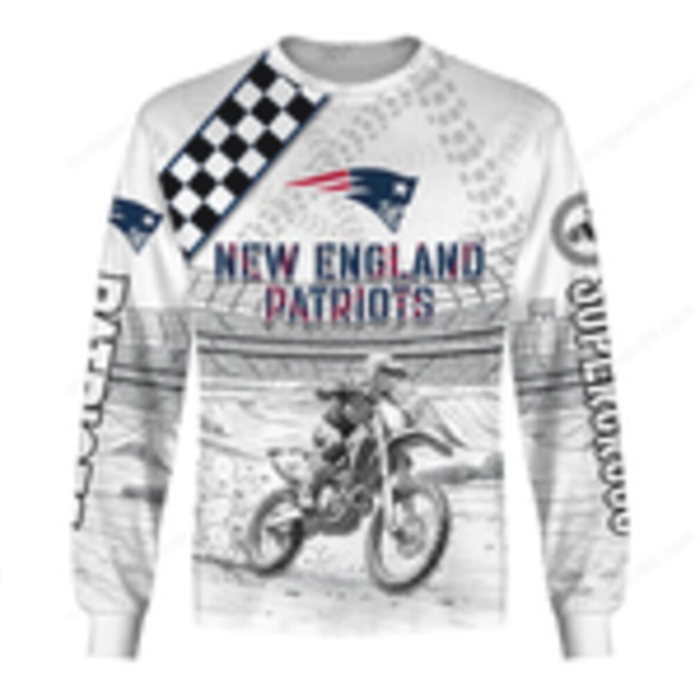 New England Patriots Motocross Long Sleeve T Shirt Custom Name & Number Hoddie New England Patriots Motocross Long Sleeve T Shirt Custom Name & Number Hoddie