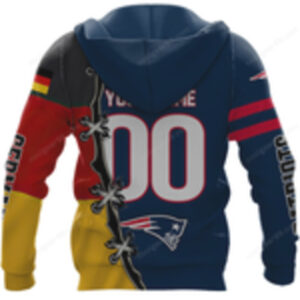 New England Patriots x Germany Flag Hybrid Hoddie