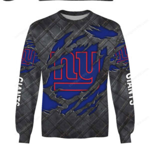 New York Giants Black Metal Design NFL Hoodie