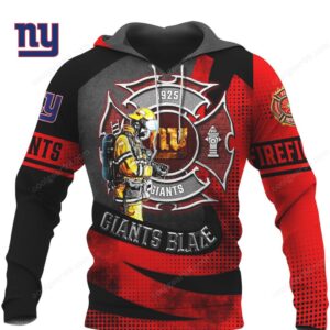 New York Giants Blaze Line Design NFL Hoodie New York Giants Blaze Line Design NFL Hoodie