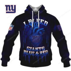 New York Giants Bleed Heart NFL Football Fan Hoodie New York Giants Bleed Heart NFL Football Fan Hoodie