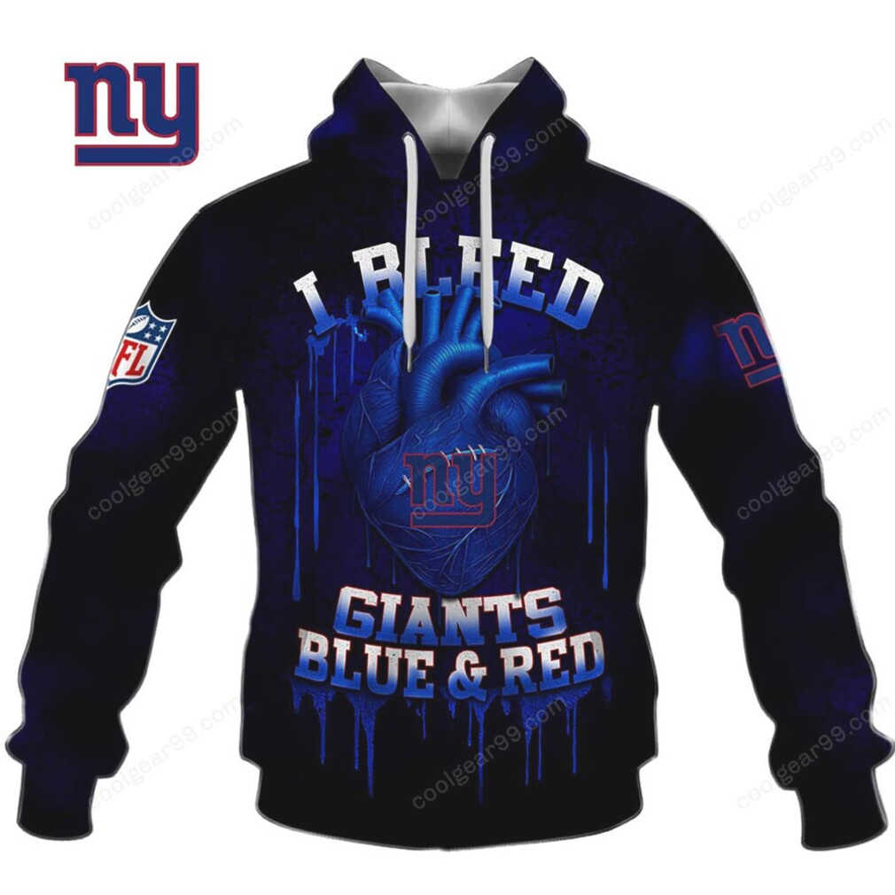 New York Giants Bleed Heart NFL Football Fan Hoodie New York Giants Bleed Heart NFL Football Fan Hoodie