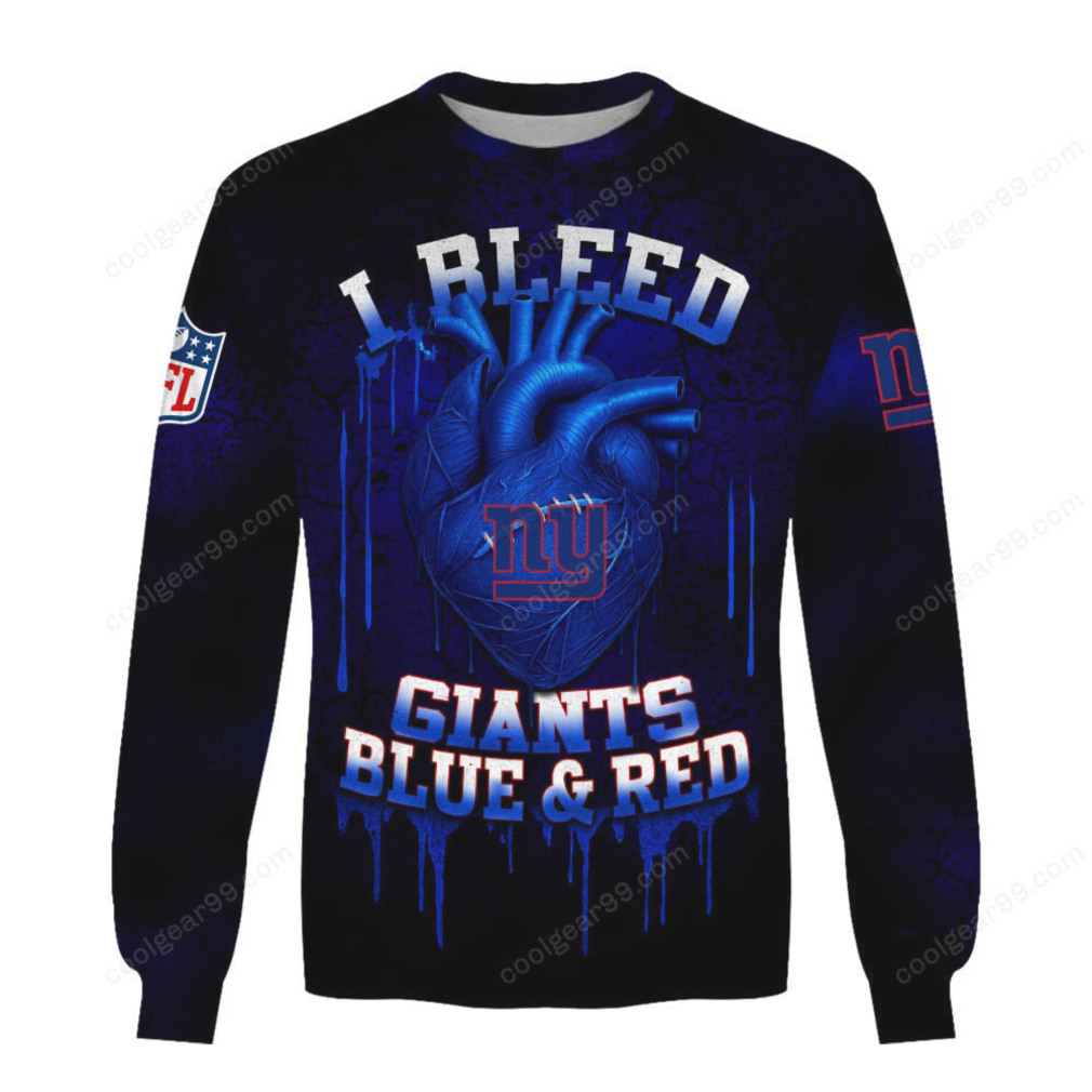 New York Giants Bleed Heart NFL Football Fan Hoodie New York Giants Bleed Heart NFL Football Fan Hoodie