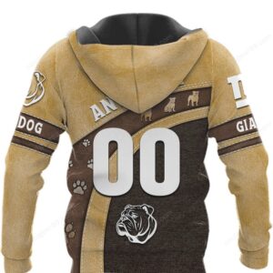 New York Giants Bulldog Design NFL Hoodie