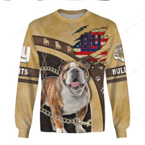 New York Giants Bulldog Design NFL Hoodie