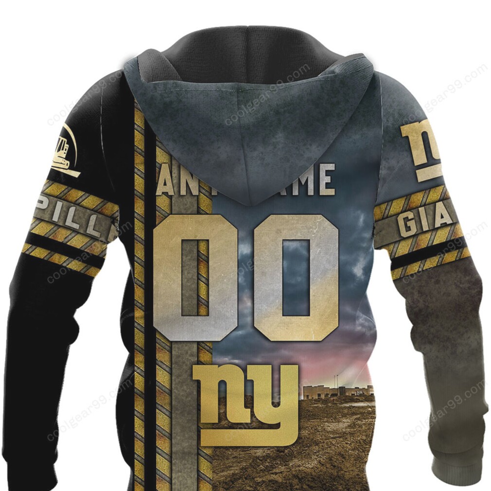 New York Giants Caterpillar Design NFL Hoodie New York Giants Caterpillar Design NFL Hoodie