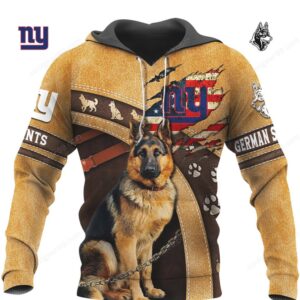New York Giants German Shepherd Design Dog Lover Gift Hoodie New York Giants German Shepherd Design Dog Lover Gift Hoodie