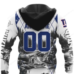 New York Giants Hiking Design NFL Hoodie