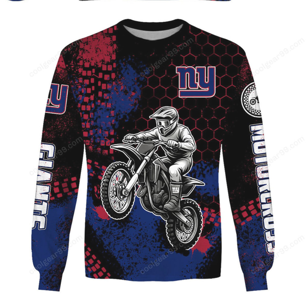 New York Giants Motorcross Design NFL Hoodie New York Giants Motorcross Design NFL Hoodie