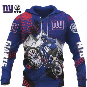 New York Giants Mountain Bike Design NFL Hoodie New York Giants Mountain Bike Design NFL Hoodie