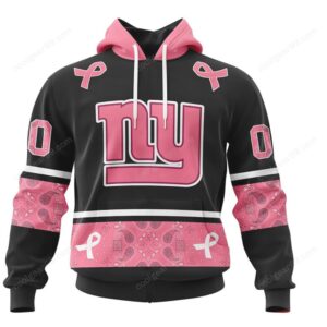 New York Giants Pink Power Hoodie – United Against NFL Hoodie New York Giants Pink Power Hoodie – United Against NFL Hoodie