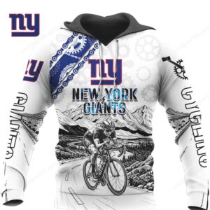 New York Giants Road Cycling Design NFL Hoodie New York Giants Road Cycling Design NFL Hoodie