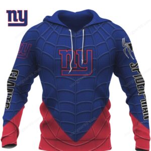 New York Giants X Spider Man NFL Hoodie New York Giants X Spider Man NFL Hoodie