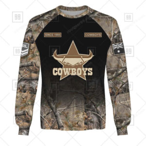 North Queensland Cowboys Custom Camouflage Long Hoddie