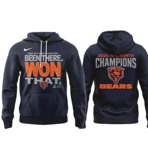 Official 2025 NFC North Division Champions Chicago Bears Fan Hoodie
