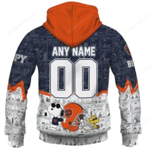 Official Chicago Bears Snoopy Football Fanwear Hoodie