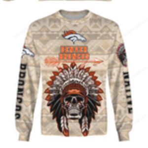 Official Denver Broncos Skull Headdress hoodie Official Denver Broncos Skull Headdress hoodie