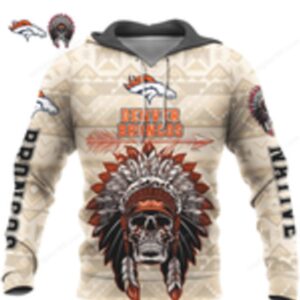 Official Denver Broncos Skull Headdress hoodie