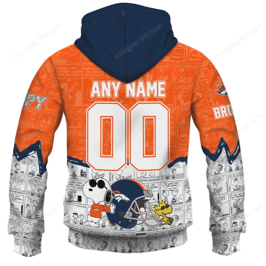 Official Denver Broncos Snoopy Special Colorful Hoodie Official Denver Broncos Snoopy Special Colorful Hoodie