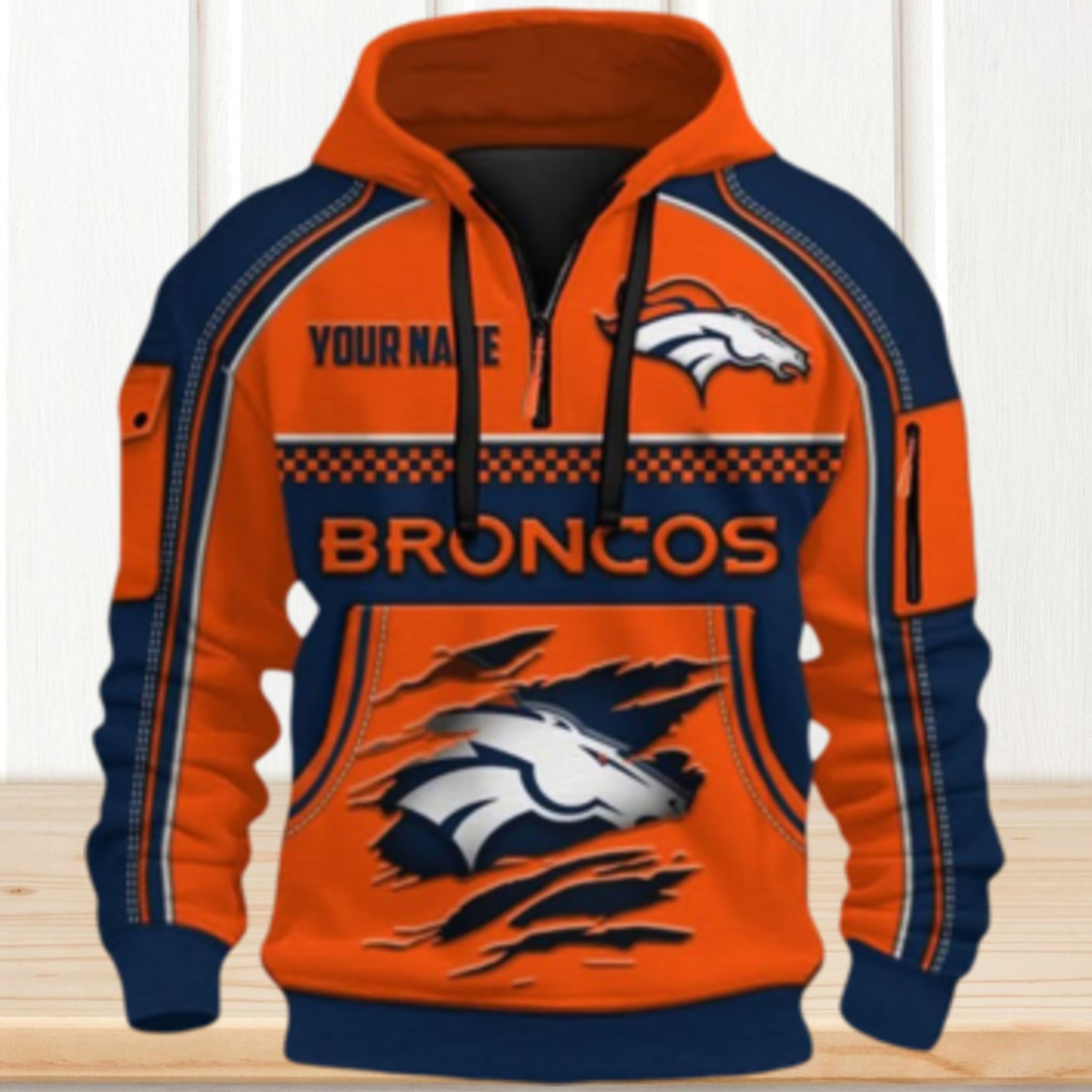 Official Denver Broncos 'Your Name' Apparel Hoodie Official Denver Broncos 'Your Name' Apparel Hoodie