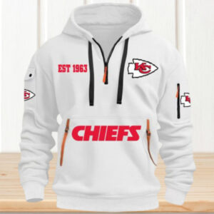 Official Kansas City Chiefs EST 1963 Quarter Zip Hoodie