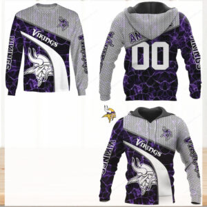 Official Minnesota Vikings Custom 3D Print Hoodie