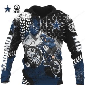 Official NFL Dallas Cowboys Long Sleeve MTB Jersey Hoddie Official NFL Dallas Cowboys Long Sleeve MTB Jersey Hoddie