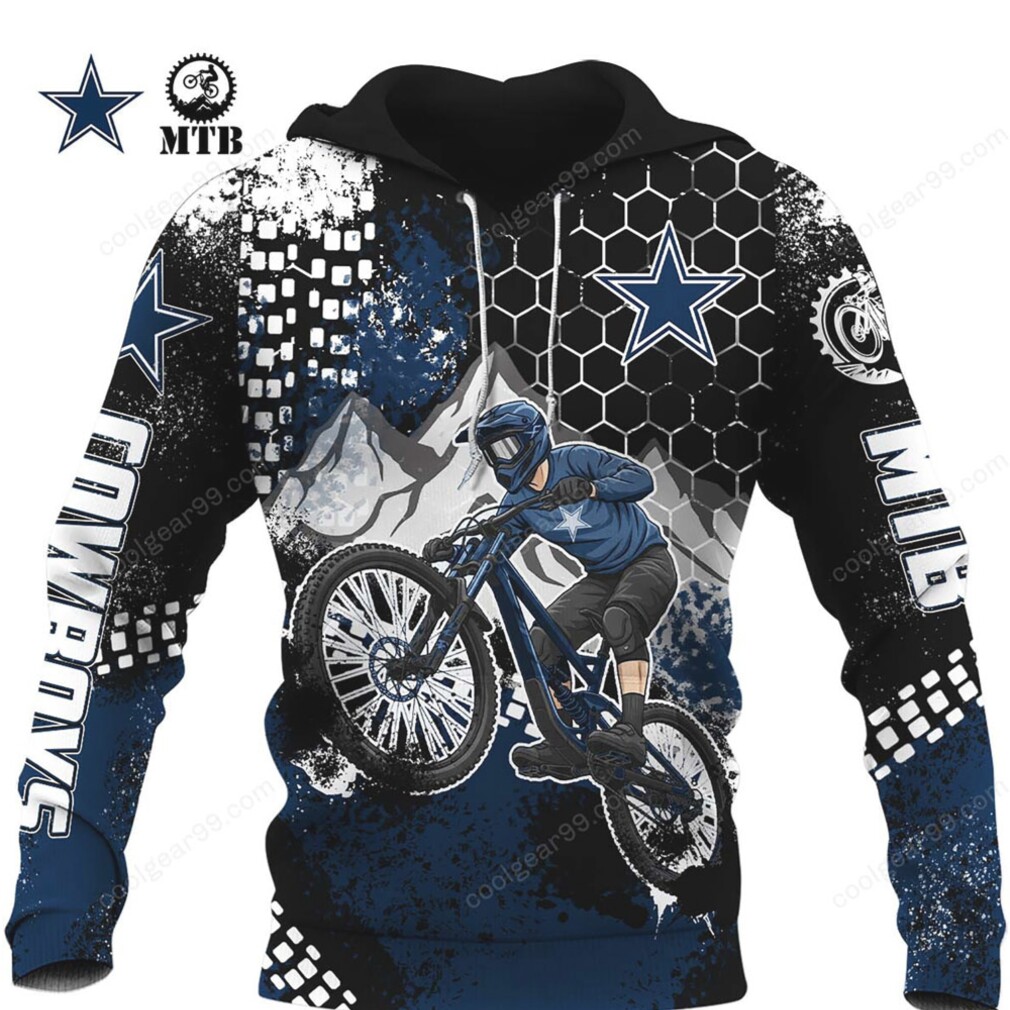 Official NFL Dallas Cowboys Long Sleeve MTB Jersey Hoddie Official NFL Dallas Cowboys Long Sleeve MTB Jersey Hoddie