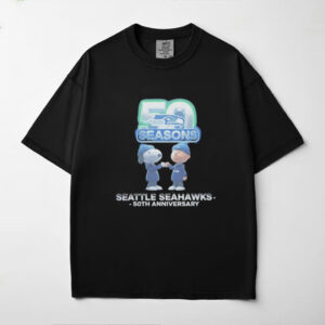 Official Seattle Seahawks 50th Season Snoopy & Charlie Brown T Shirt Official Seattle Seahawks 50th Season Snoopy & Charlie Brown T Shirt