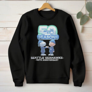 Official Seattle Seahawks 50th Season Snoopy & Charlie Brown T Shirt