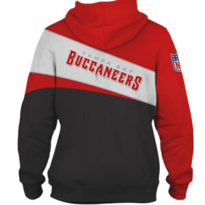 Official Tampa Bay Buccaneers Diagonal Stripe Hoodie Official Tampa Bay Buccaneers Diagonal Stripe Hoodie